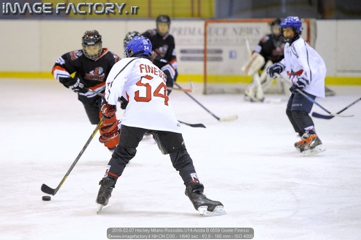 2016-02-07 Hockey Milano Rossoblu U14-Aosta B 0559 Gioele Finessi